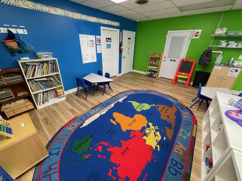 Learning Room With Big Map Design Mat And Books